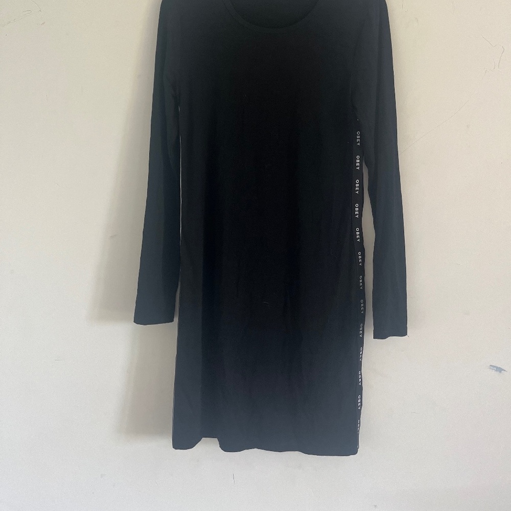 Black OBEY Bodycon Dress